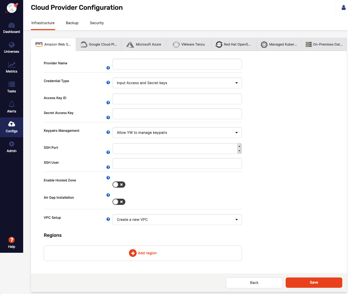 AWS Empty Provider