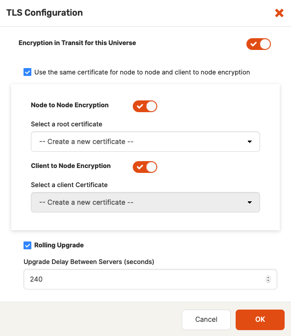 TLS Configuration Expanded